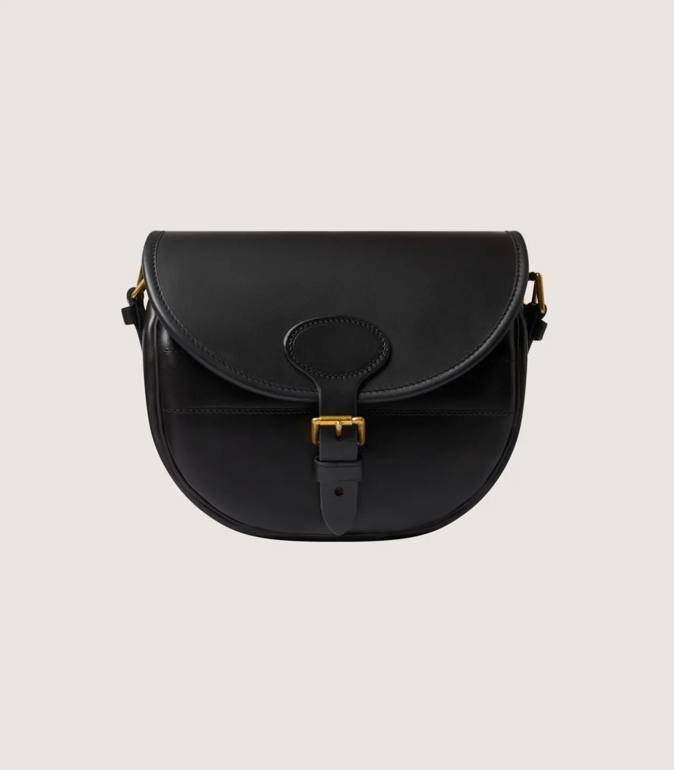 Bridle Leather Cartridge Bag In Dark Brown.-Purdey Clearance