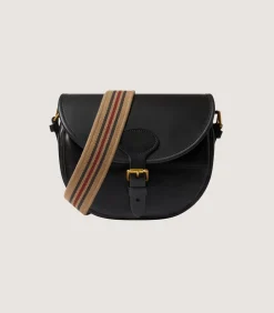 Bridle Leather Cartridge Bag In Dark Brown.-Purdey Clearance