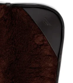 Bridle Leather Slip - Sheepskin Lined In Dark Brown-Purdey Outlet