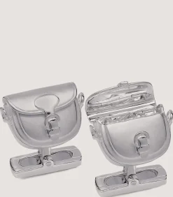 Cartridge Bag Cufflinks In Silver-Purdey Hot