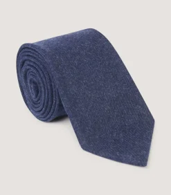 Cashmere Tie In Navy-Purdey Clearance