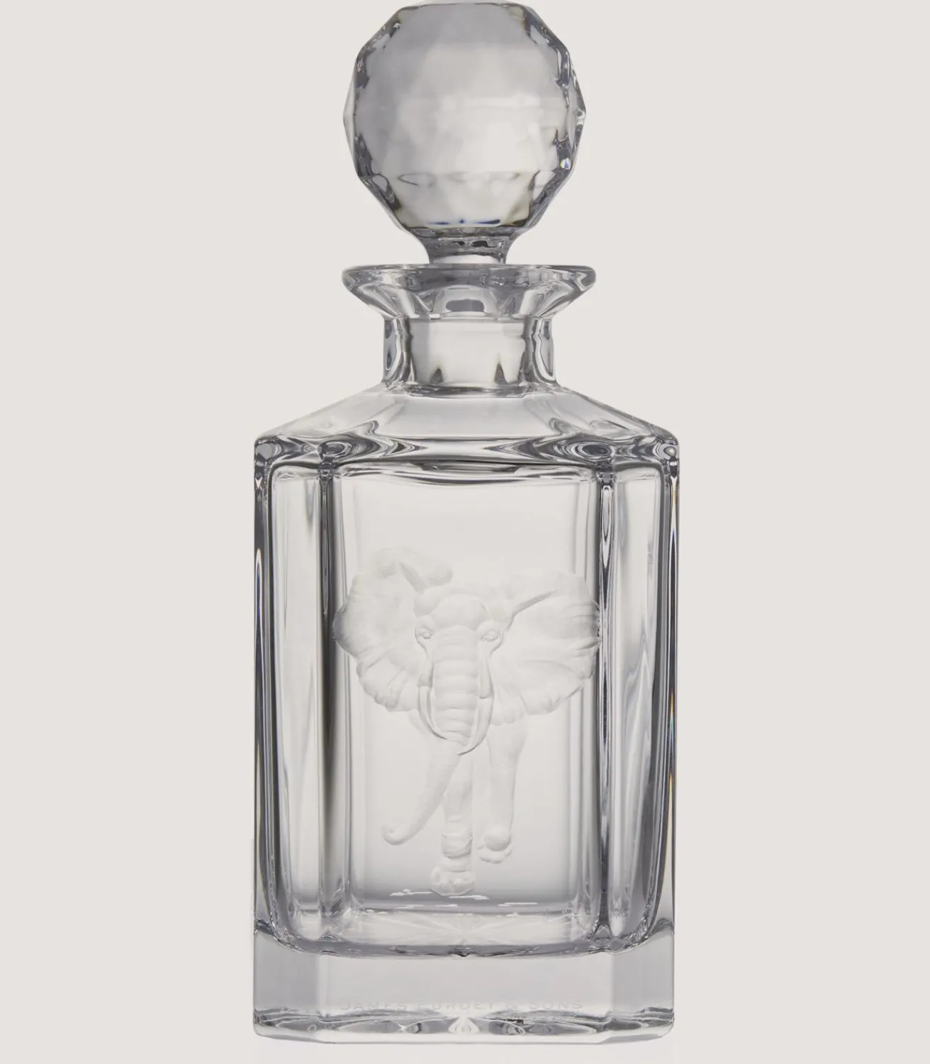 Crystal Decanter - Elephant-Purdey Clearance