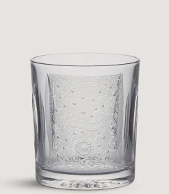 Crystal Tumbler With Scroll Engraving-Purdey Clearance