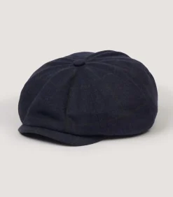 Dalby Check Loden Bakerboy Cap In Navy-Purdey New