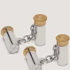 Double Cartridge Silver Cufflinks In Silver-Purdey Discount