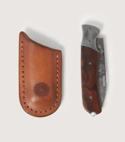 Falcon Folding Knife With Damascus Blade-Purdey New