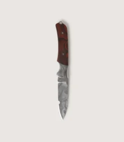 Falcon Folding Knife With Damascus Blade-Purdey New