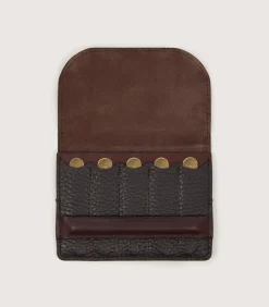 Featherburst Wallet Position Finder In Dark Brown-Purdey