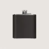 Grainy Leather Hip Flask In Dark Brown-Purdey Hot