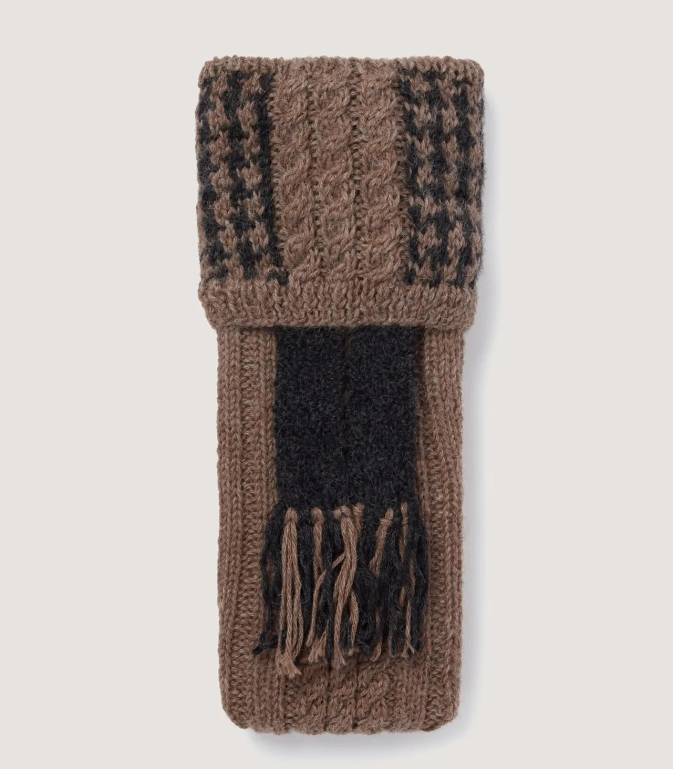 Hawkers Orkney Cable Alpaca Field Sock In Natural-Purdey Discount