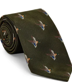 Landing Duck Tie In Khaki-Purdey Sale