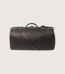 Leather Duffle Holdall Loader In Dark Brown-Purdey Online