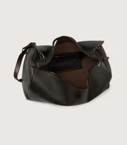 Leather Duffle Holdall Loader In Dark Brown-Purdey Online