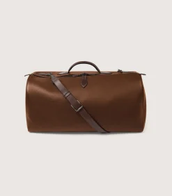 Leather Duffle Holdall Loader In Cognac-Purdey Online