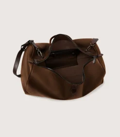 Leather Duffle Holdall Loader In Cognac-Purdey Online
