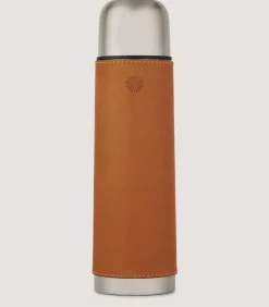 Leather Thermos Flask In Tan-Purdey Clearance