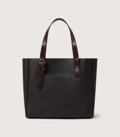 Leather Tote Keeper In Dark Brown-Purdey Best