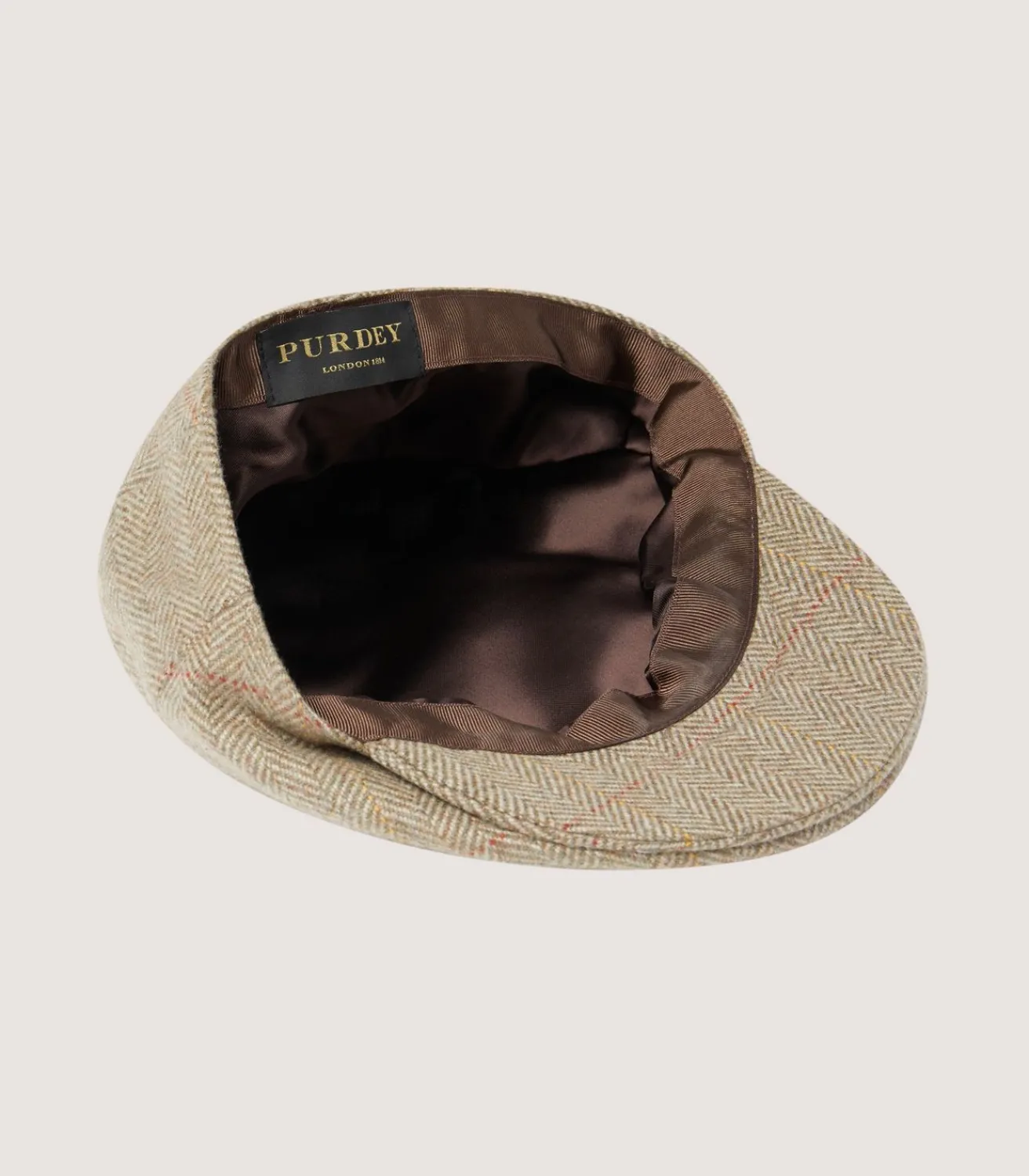 Litton Short Peak Cashmere Tweed Cap In Dughaill-Purdey Online