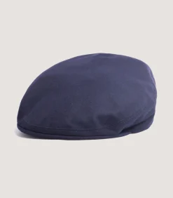 Litton Short Peak Loden Cap In Navy-Purdey Hot