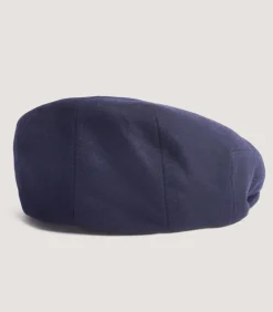 Litton Short Peak Loden Cap In Navy-Purdey Hot
