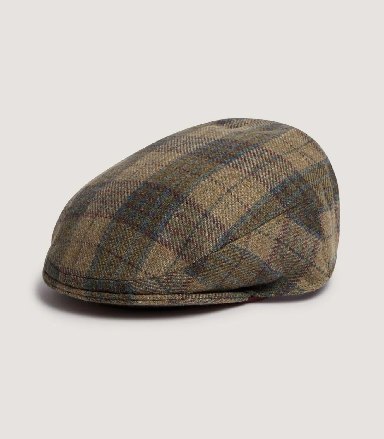 Litton Short Peak Tweed Cap In Glentress-Purdey Hot