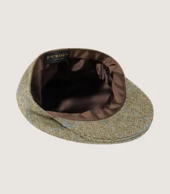 Litton Short Peak Tweed Cap In Macaterick-Purdey Discount