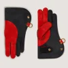 Long Falconry Glove With Pocket - Charcoal & Orange In Charcoal-Purdey New