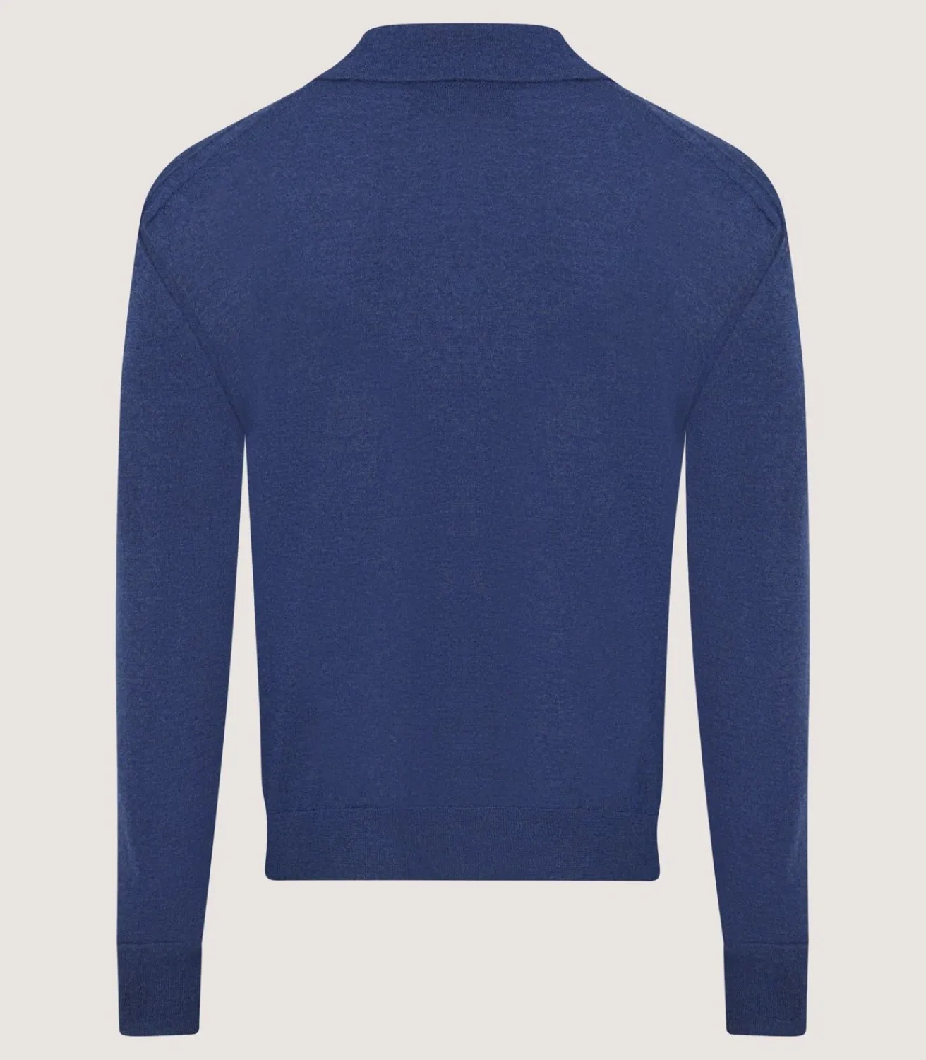 Men'S Cashmere Duke Polo In Canvas Blue-Purdey Sale