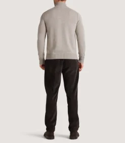 Men'S Cashmere Quarter Zip Sweater-Purdey Best