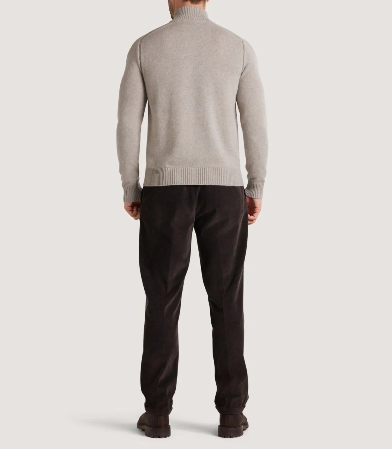 Men'S Cashmere Quarter Zip Sweater-Purdey Best