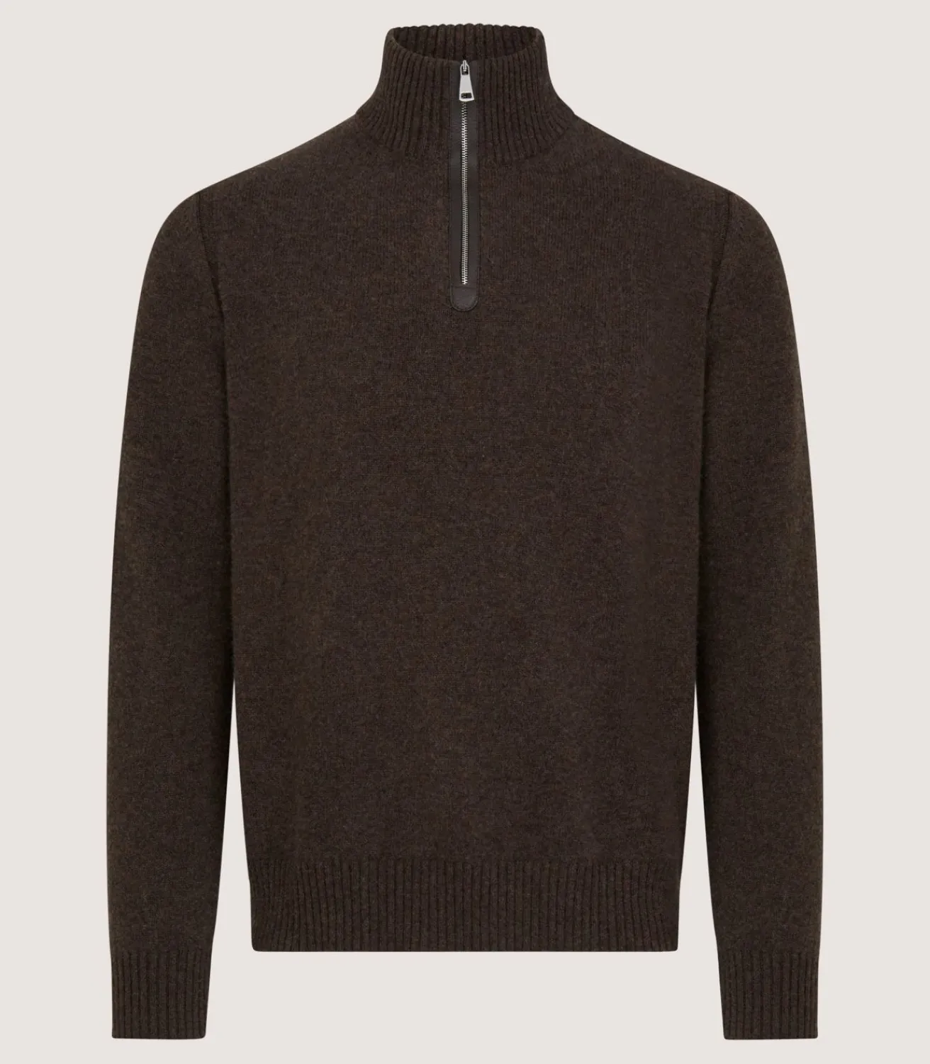 Men'S Cashmere Quarter Zip Sweater-Purdey Discount