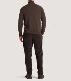 Men'S Cashmere Quarter Zip Sweater-Purdey Discount