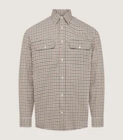 Men'S Club Check Double Pocket Shirt-Purdey New