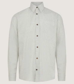 Men'S Cotton Cashmere Button Down Shirt-Purdey Sale