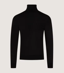 Men'S Extra Fine Worsted Cashmere Seamless Turtleneck-Purdey Hot