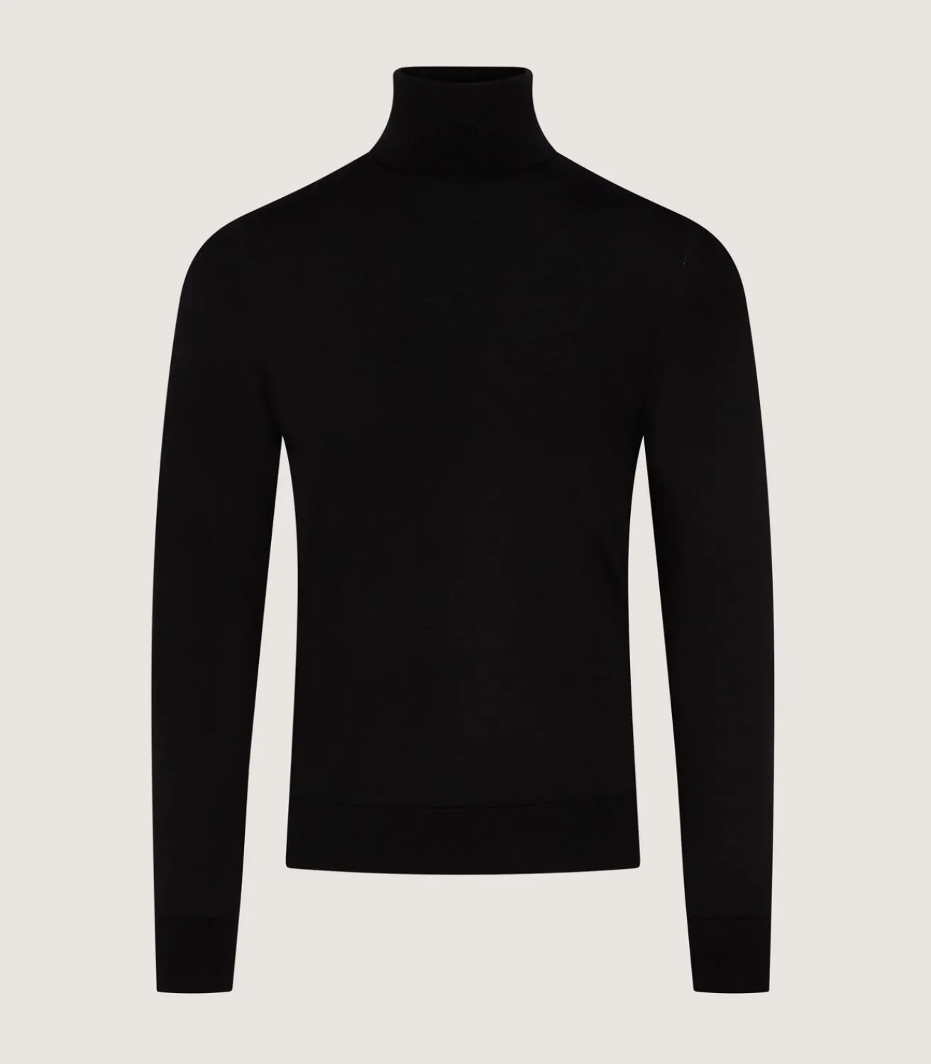 Men'S Extra Fine Worsted Cashmere Seamless Turtleneck-Purdey Hot