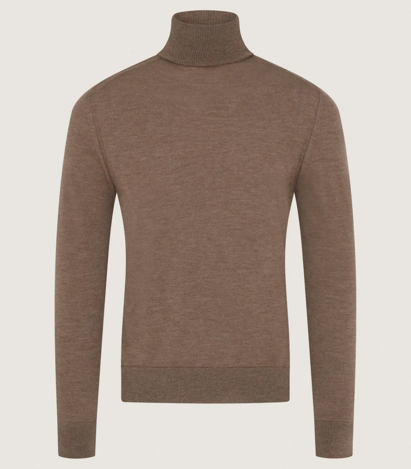 Men'S Extra Fine Worsted Cashmere Seamless Turtleneck-Purdey Outlet