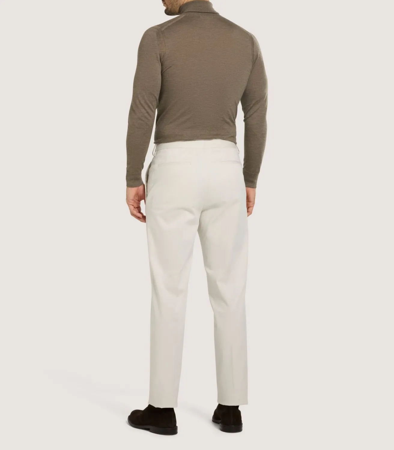 Men'S Extra Fine Worsted Cashmere Seamless Turtleneck-Purdey Outlet