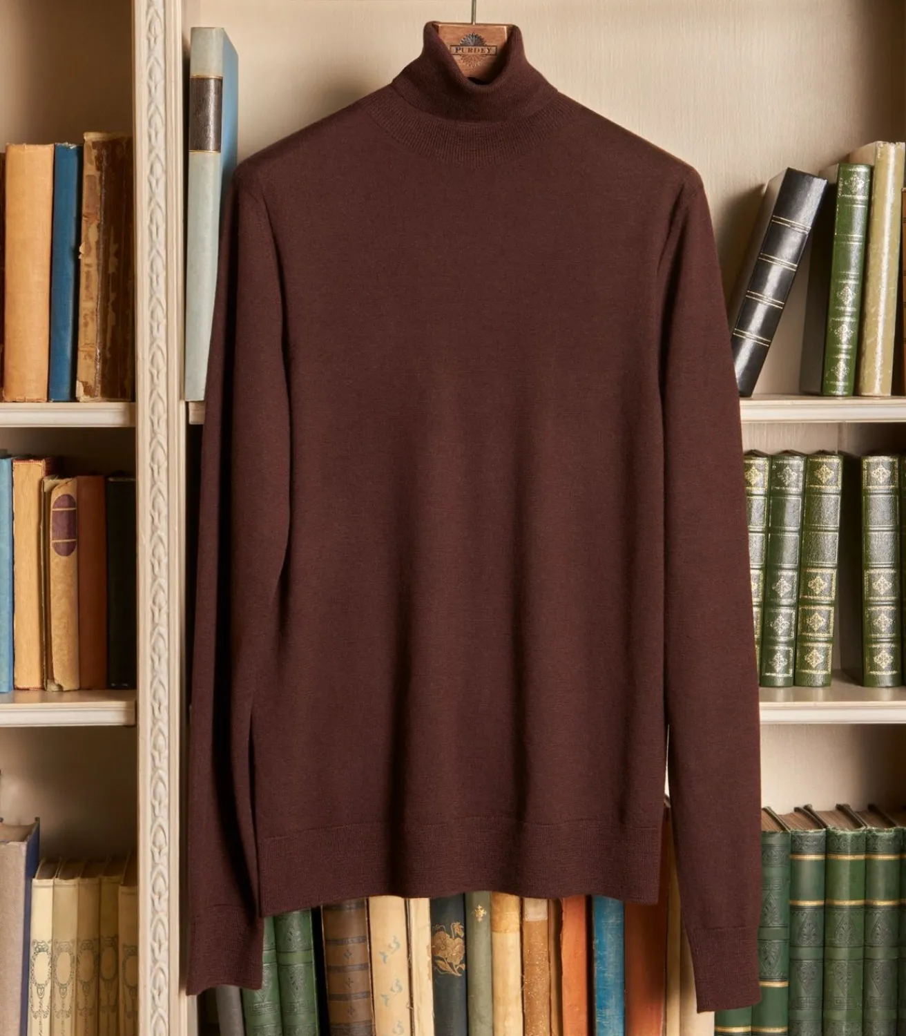 Men'S Extra Fine Worsted Cashmere Seamless Turtleneck-Purdey Discount