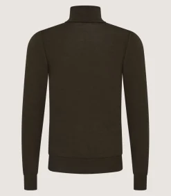 Men'S Extra Fine Worsted Cashmere Seamless Turtleneck-Purdey Hot