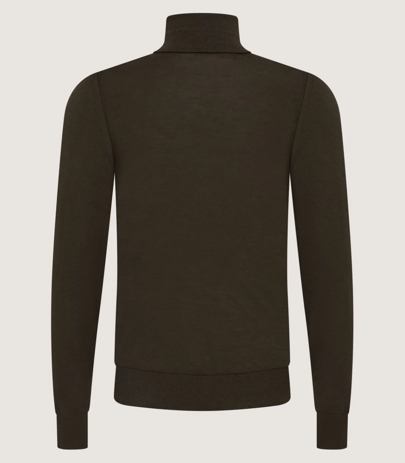 Men'S Extra Fine Worsted Cashmere Seamless Turtleneck-Purdey Hot