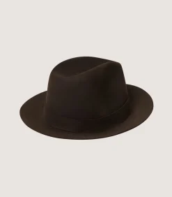 Men'S Fedora With Feather-Purdey Sale