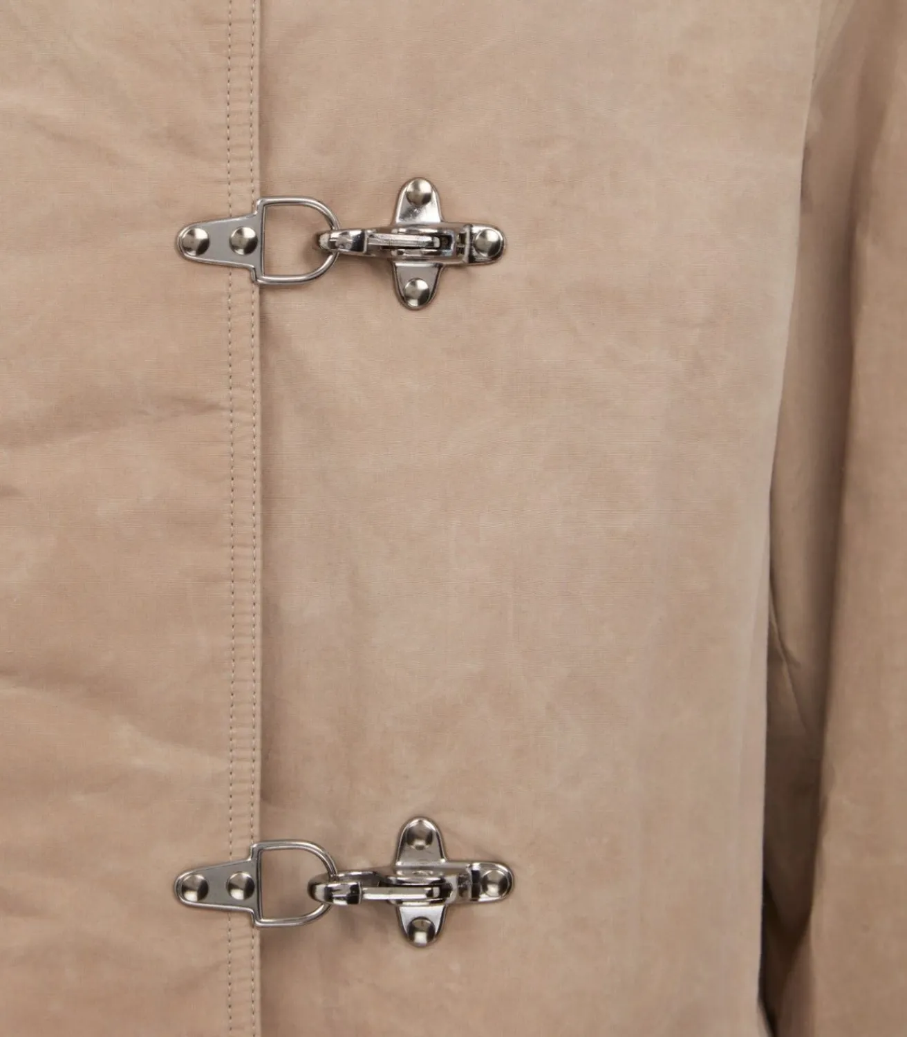 Men'S Khaki Latch Coat-Purdey Discount