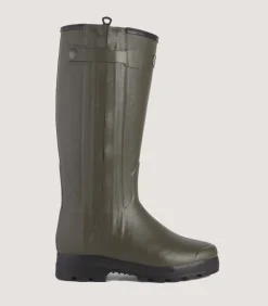 Men'S Le Chameau Chasseur Wool Lined Boot In Dark Green-Purdey Discount