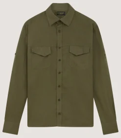 Men'S Linen Selous Safari Shirt In Forest Green-Purdey Hot