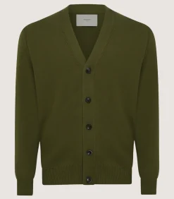 Men'S Loden Audley Cardigan-Purdey Clearance