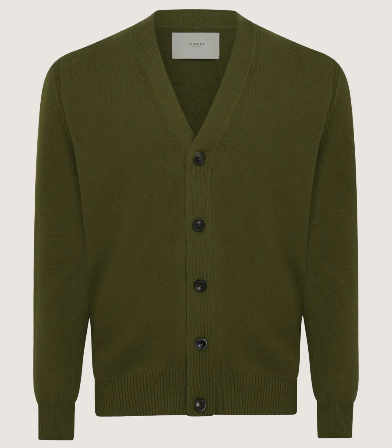Men'S Loden Audley Cardigan-Purdey Clearance