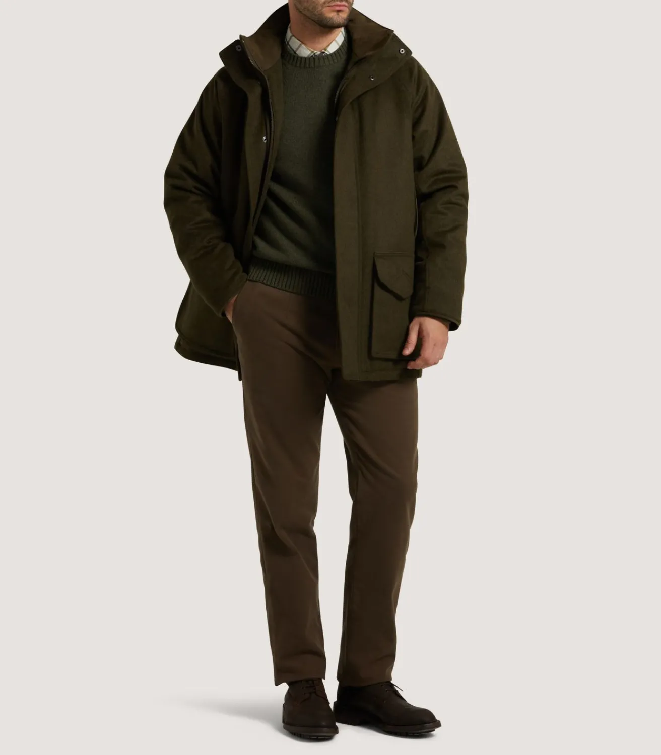 Men'S Loden Raglan Field Coat-Purdey Online