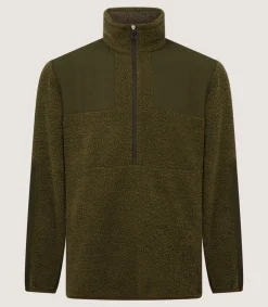Men'S Merino Lux Half Zip Sporting Fleece-Purdey Discount
