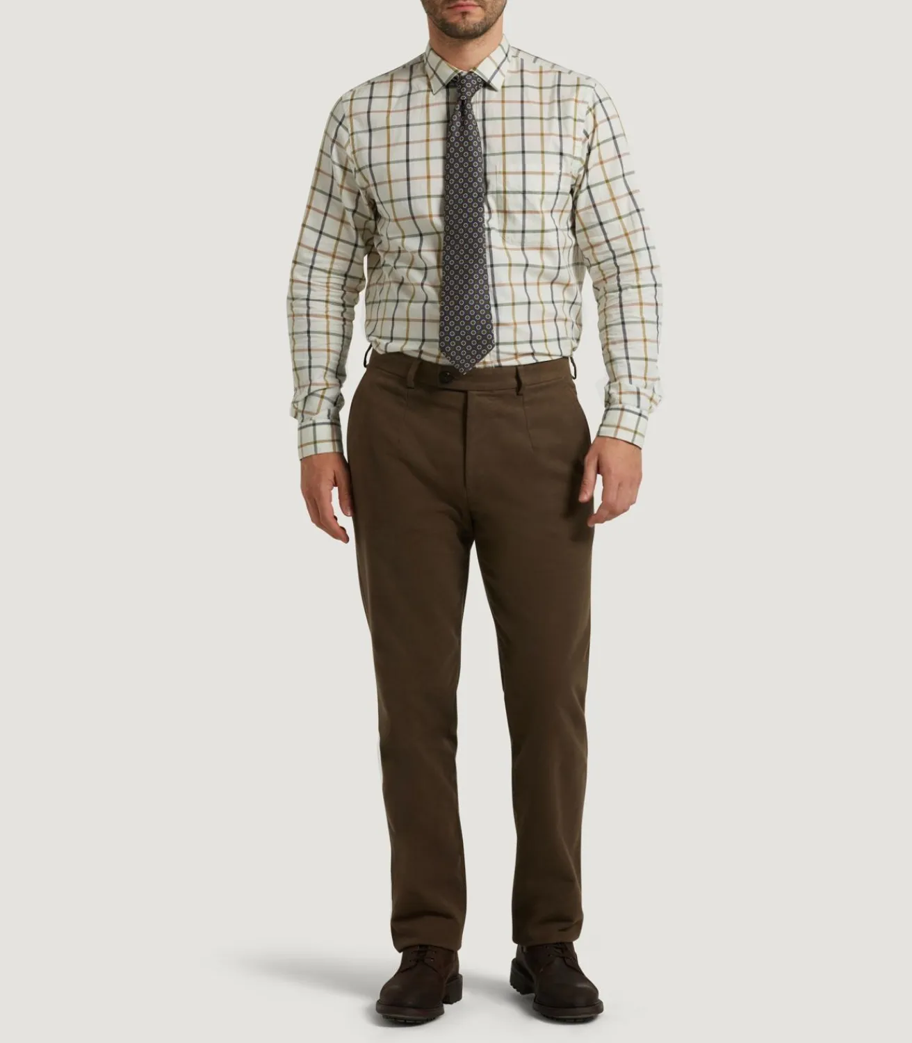 Men'S Moleskin Flat Front Sporting Trouser-Purdey Outlet
